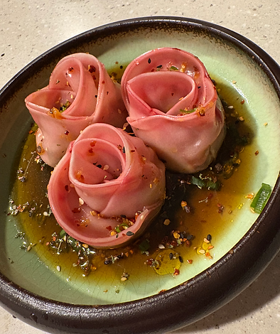 Handrolled Rose Style Dumplings